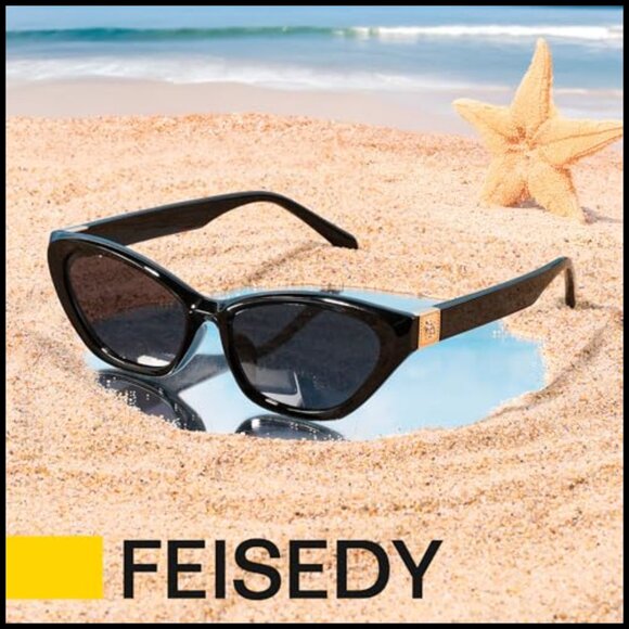 Retro Cat Eye Sunglasses UV400 Protection Plastic Frame main image 7